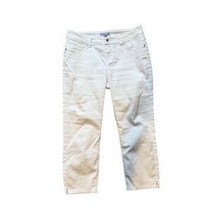 Nygard Stylish White Ankle Jeggings Size 12 Stretch Casual Work Business
